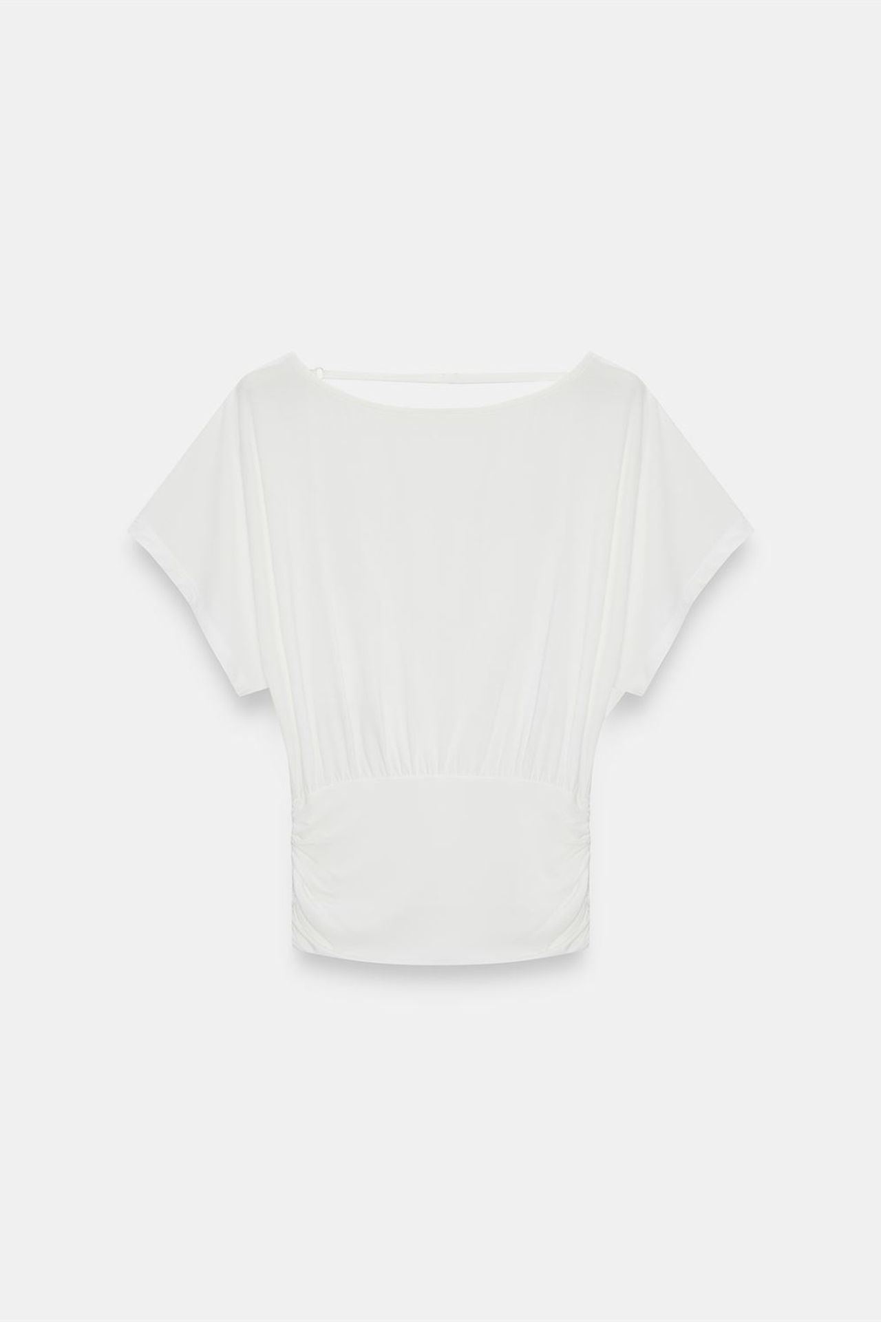 DILVIN Women's Modal Blend Cut-out Crew Neck Blouse 5