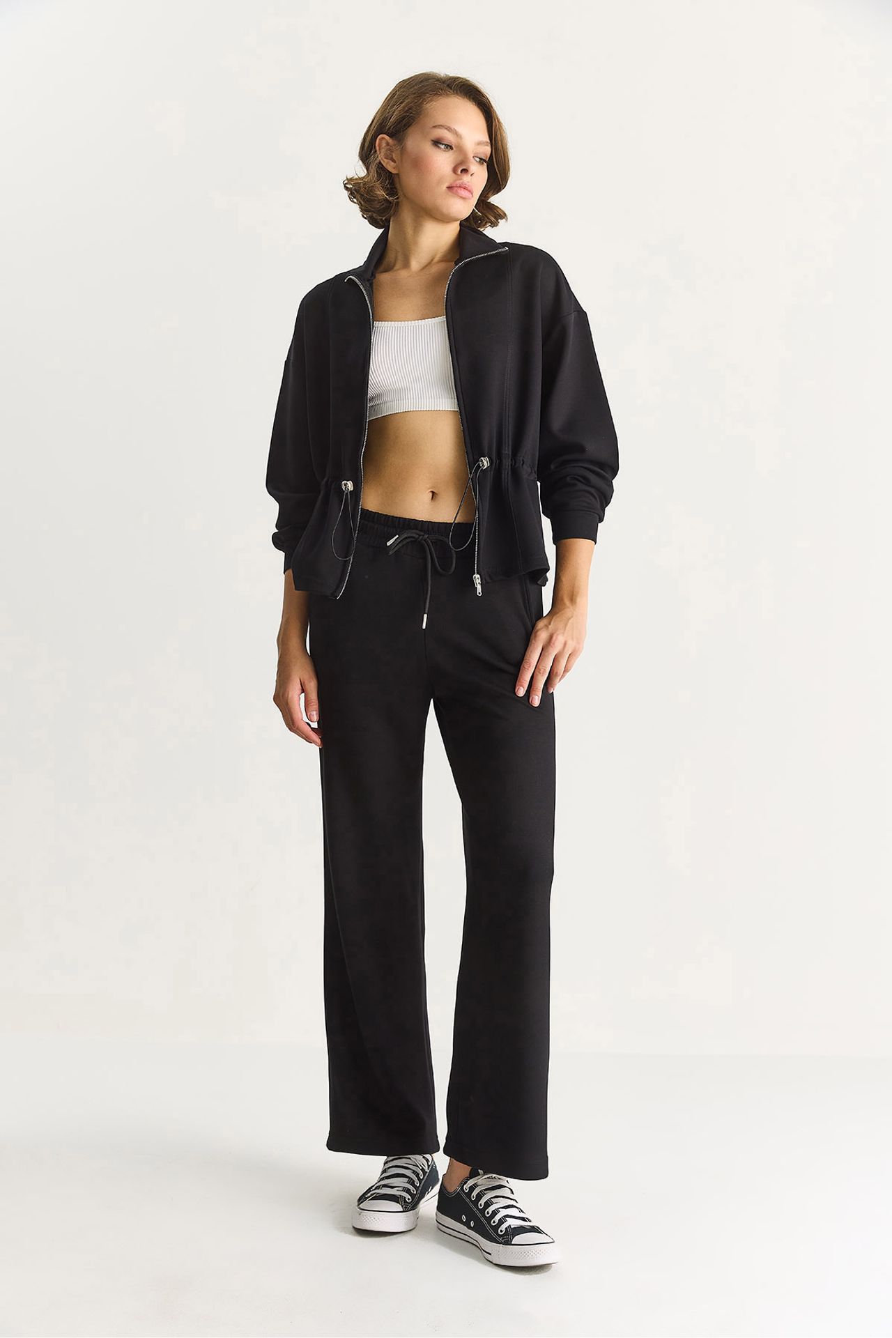 LUCCI Fitted Long Sleeve Jacket and Flare Pants Co-ord Set 2