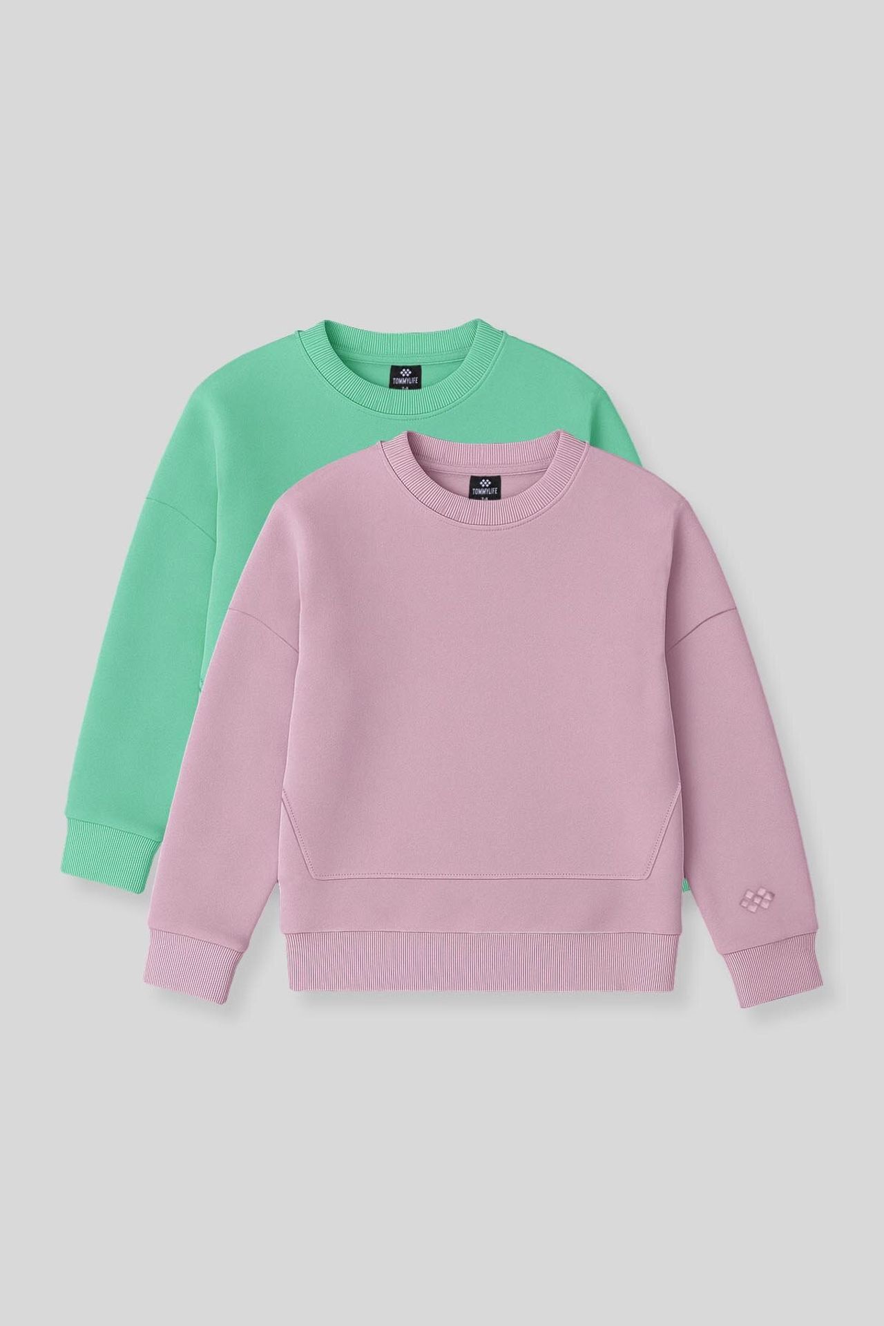 TOMMY 2-Pack Ribbed Crew Neck Sweatshirts 1