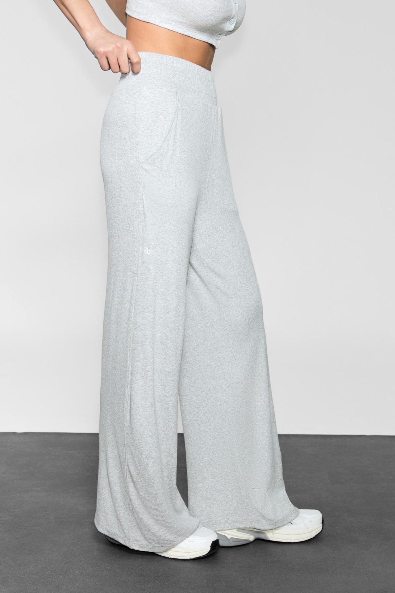 GRIMELANGE Wide Leg Elastic Waist Joggers 5