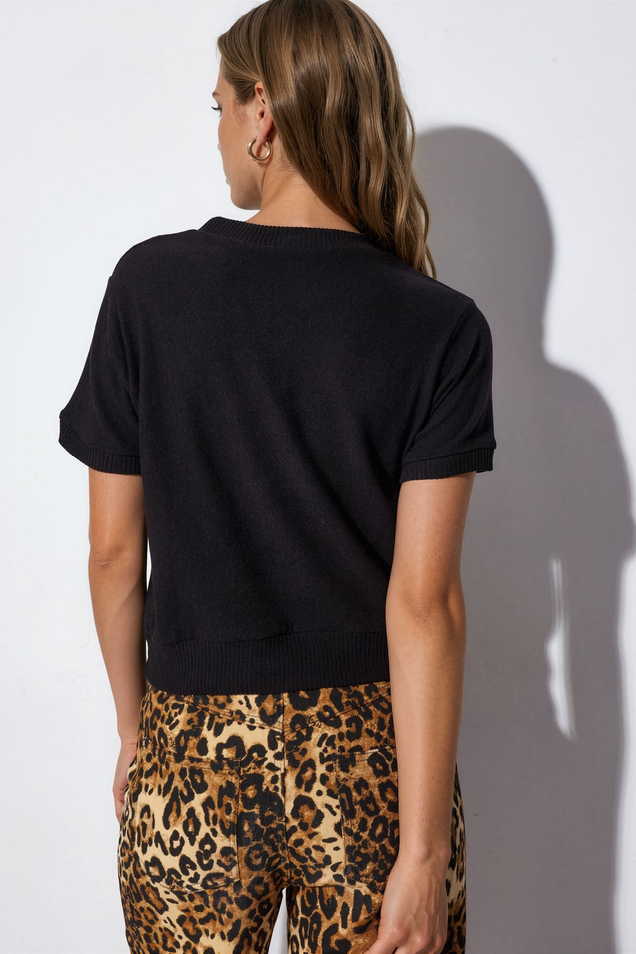 BUSEM Women's Crop Crew Neck T-Shirt 3