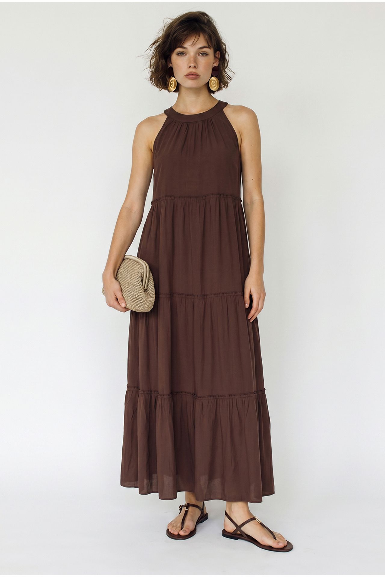 LUCCI Women’s Halter Maxi Dress 3