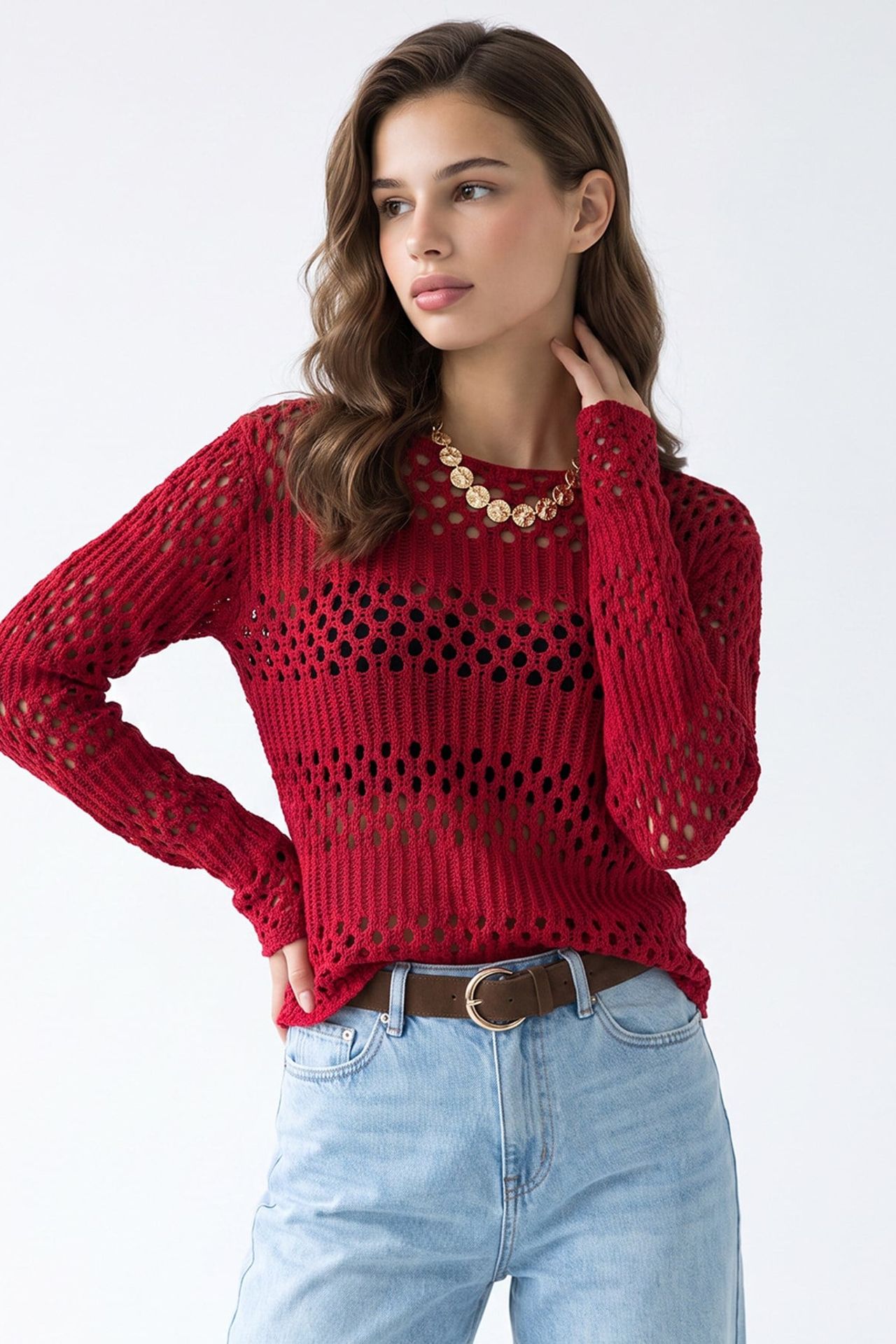 MIXRAY Women's Knit Sweater