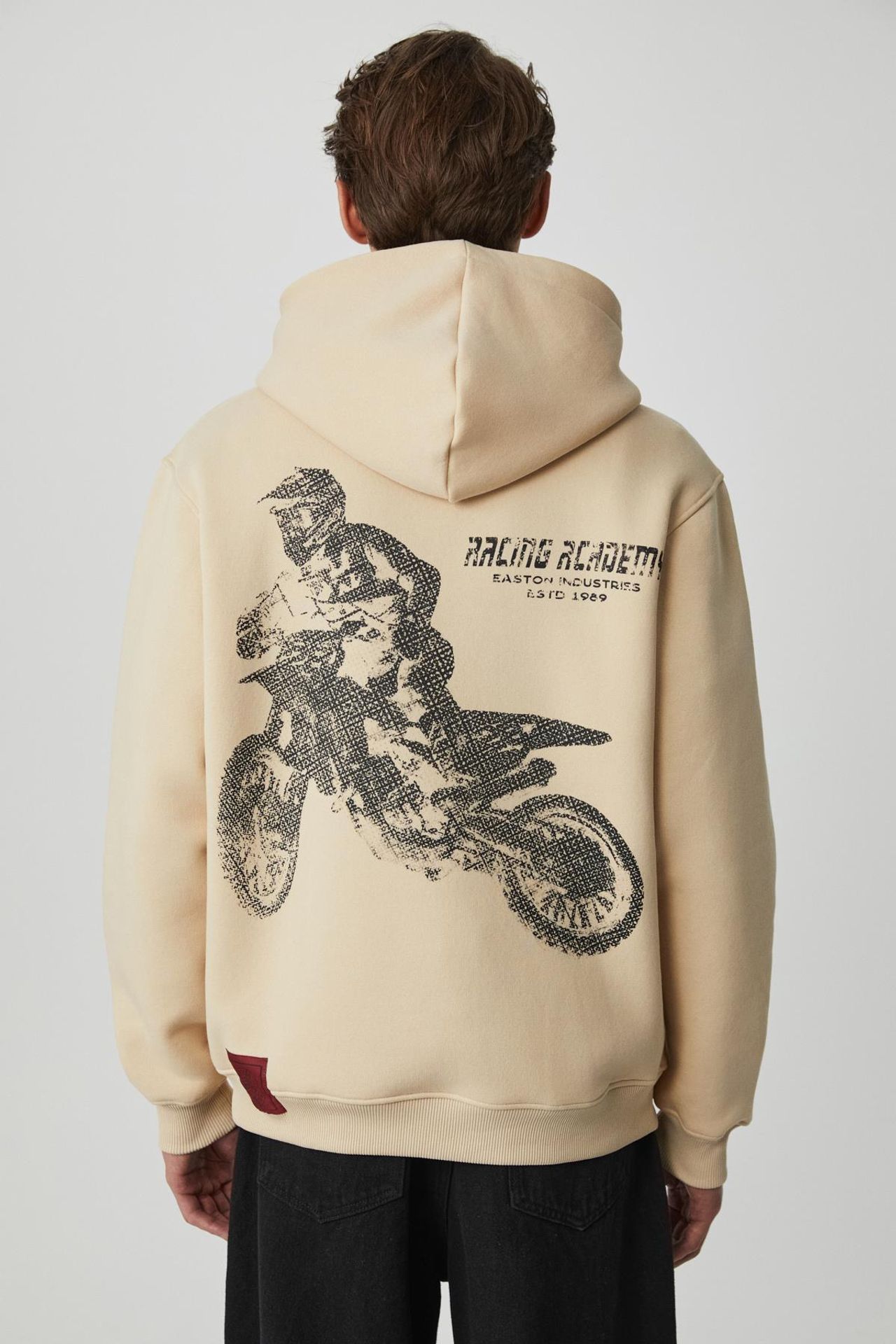 GRIMELANGE Baskılı Kapüşonlu Oversize Sweatshirt 5