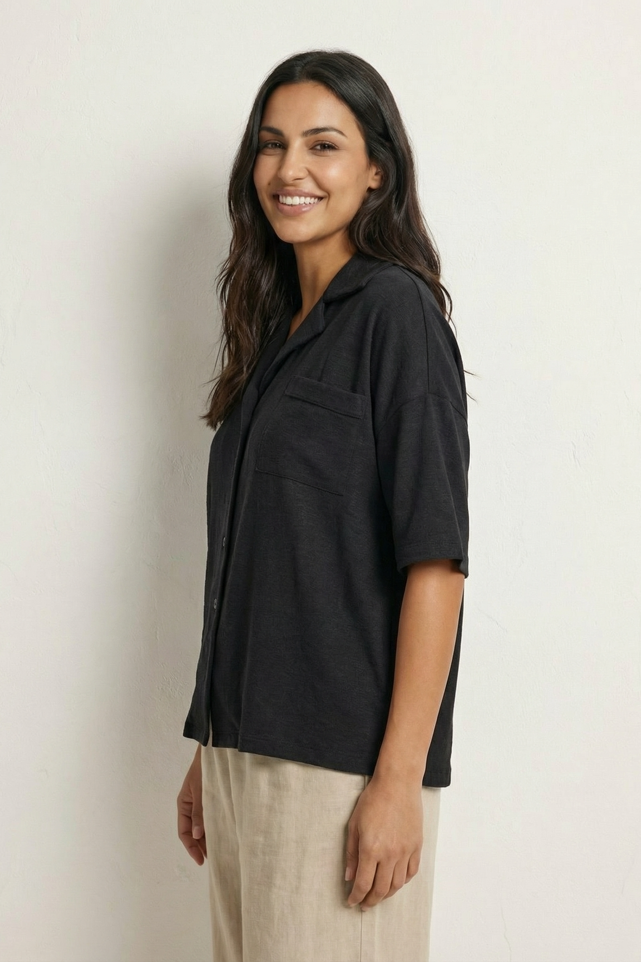 MY FASHION Relaxed Fit Button-Up Shirt 3