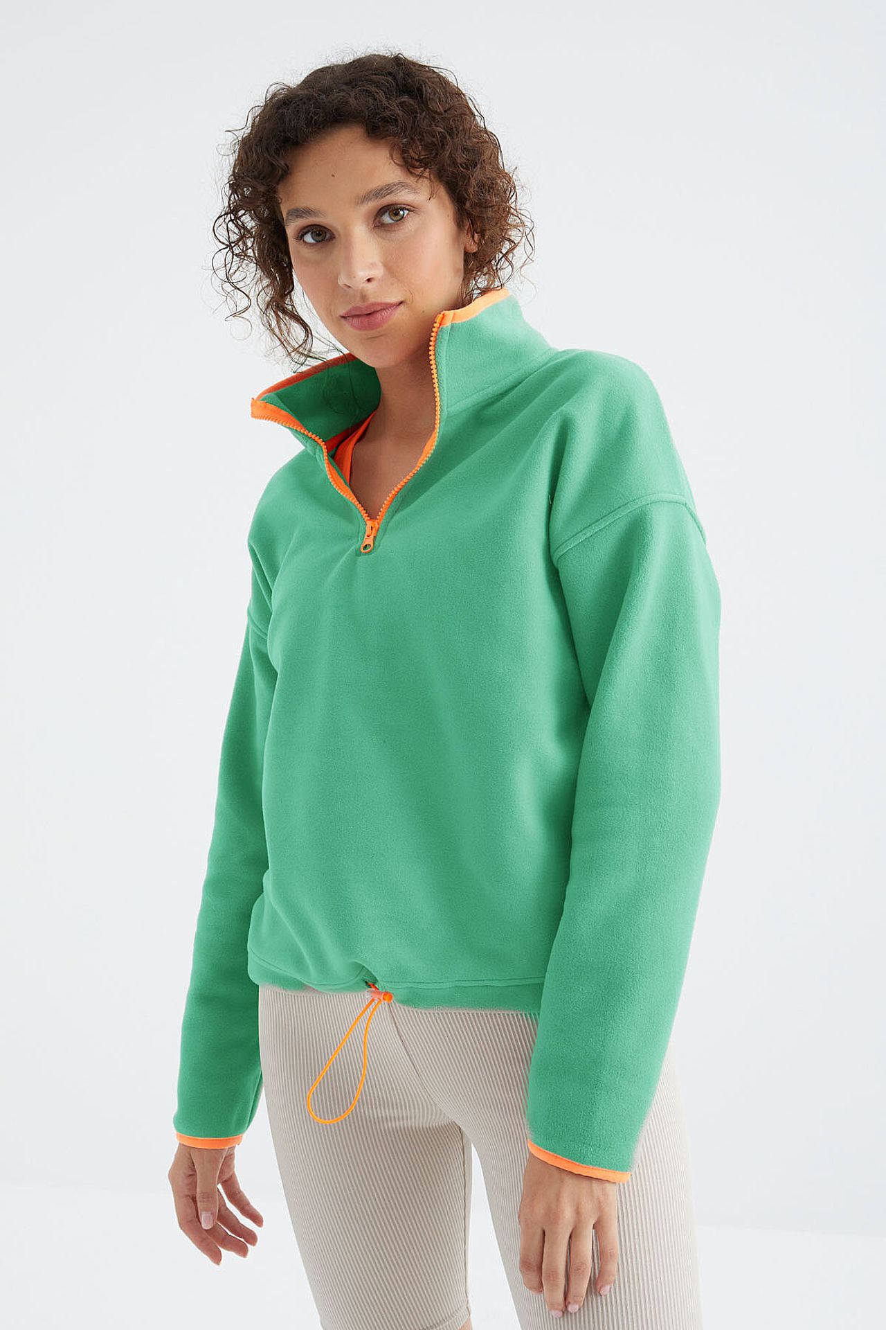 TOMMY Oversized Plush Half-zip Sweatshirt 3