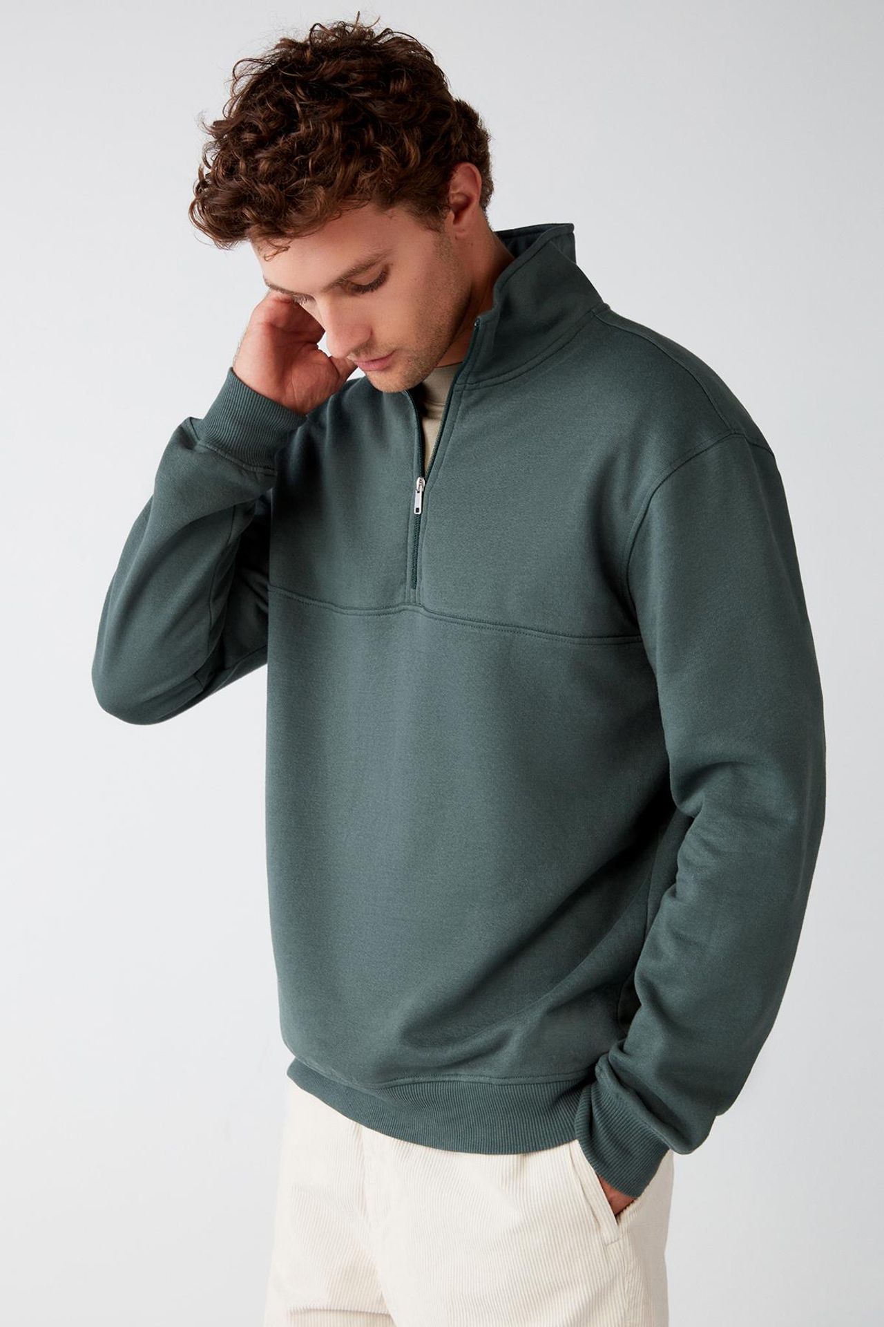 GRIMELANGE Yarım Fermuarlı Sweatshirt 3