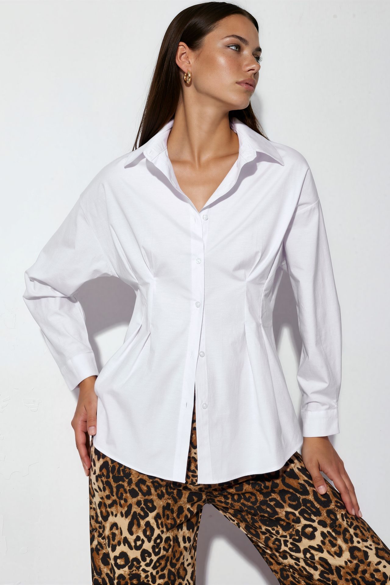 BDART Fitted Poplin Shirt With Button Front 1
