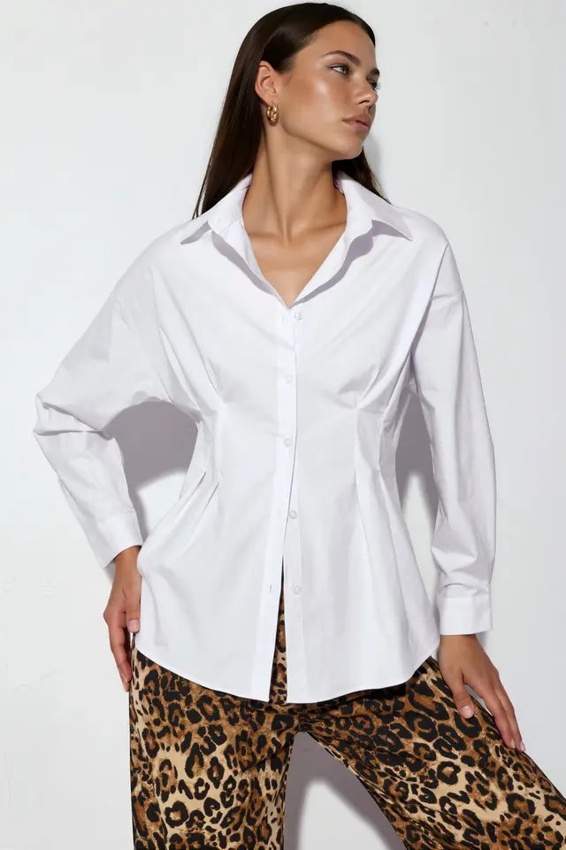 BDART Fitted Poplin Shirt With Button Front