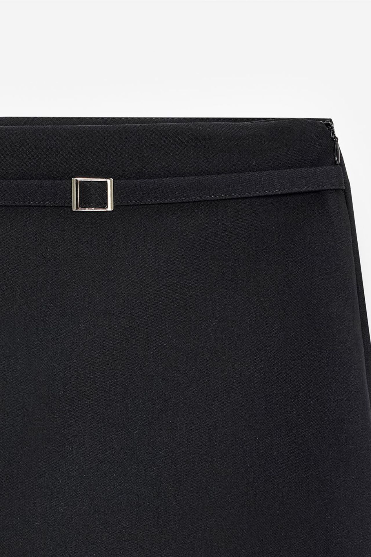 DILVIN High-Waist Belted A-Line Mini Skirt 7