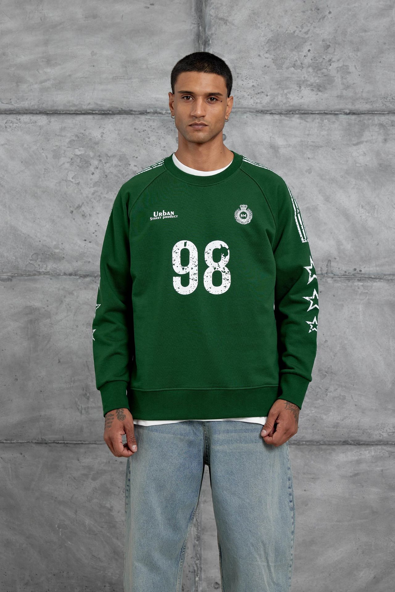 NOMARC Rahat Bisiklet Yaka Uzun Kollu Sweatshirt 5