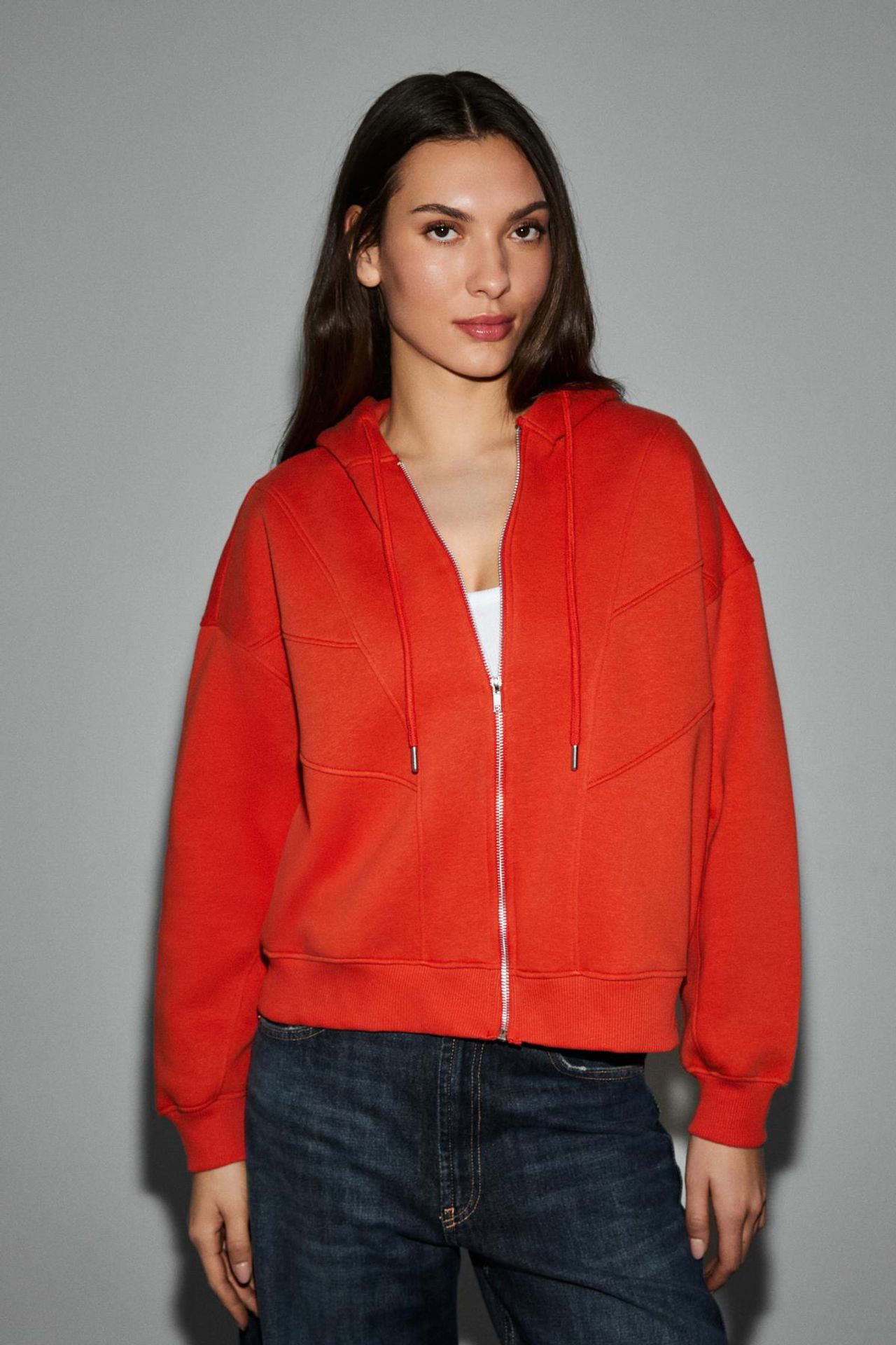 GRIMELANGE Hooded Oversized Zip Sweatshirt 3