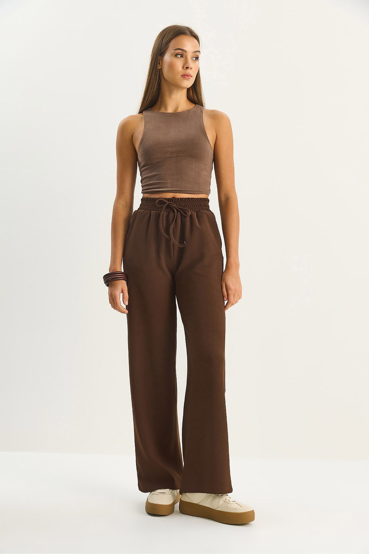 LUCCI High Waist Wide Leg Pants 4