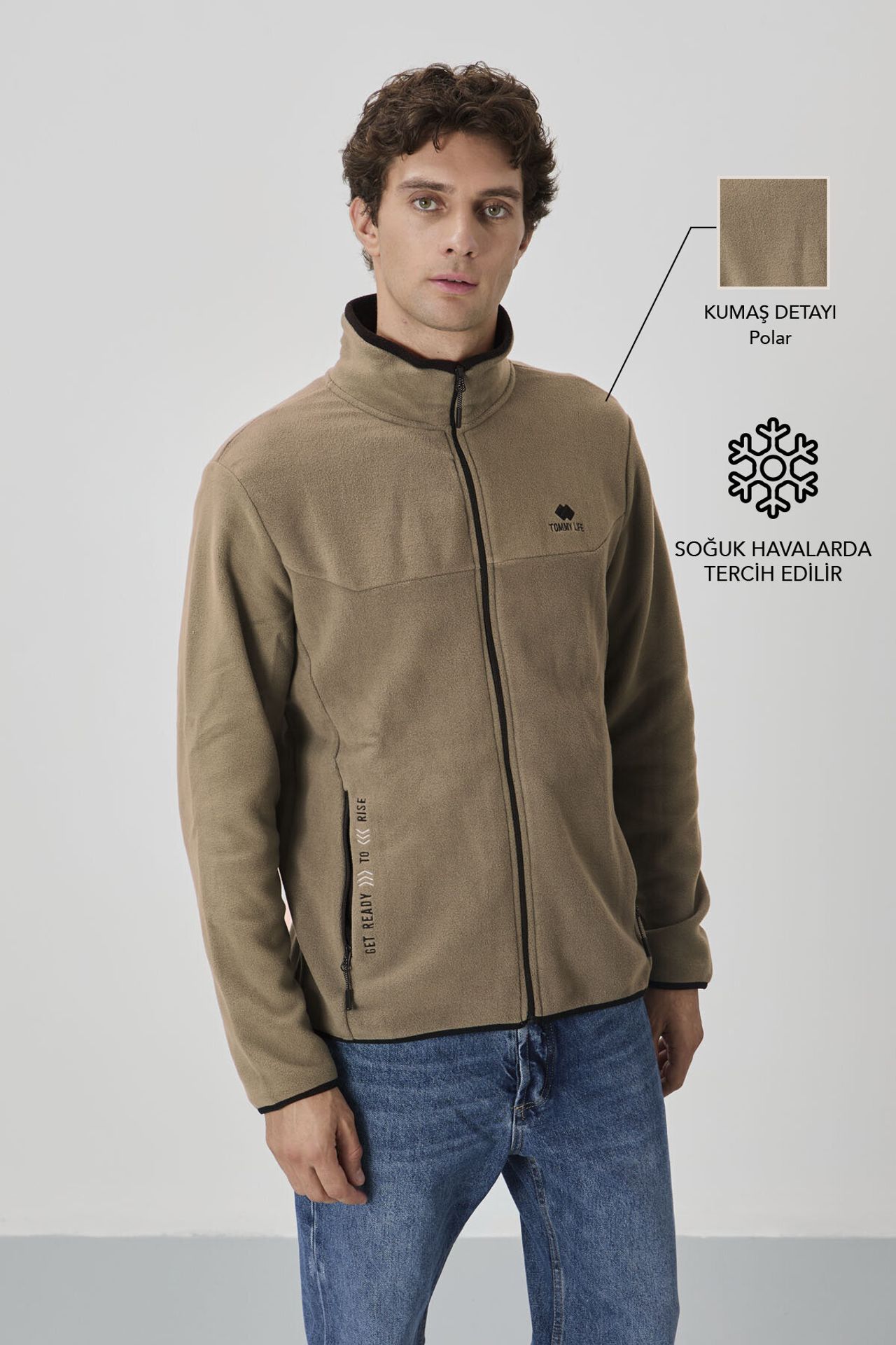 TOMMY Men's Plush Zip-front Sweatshirt 2