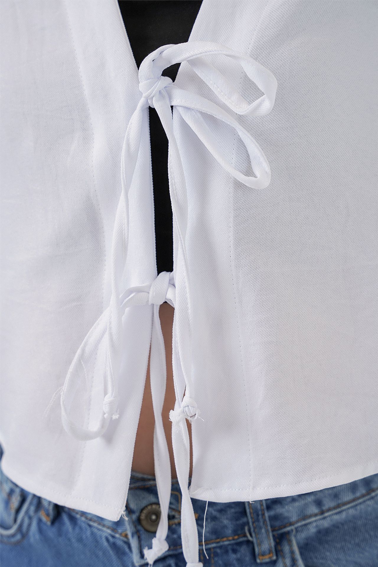 BDART Viscose Blend V-Neck Long Sleeve Kimono with Binding Detail 5