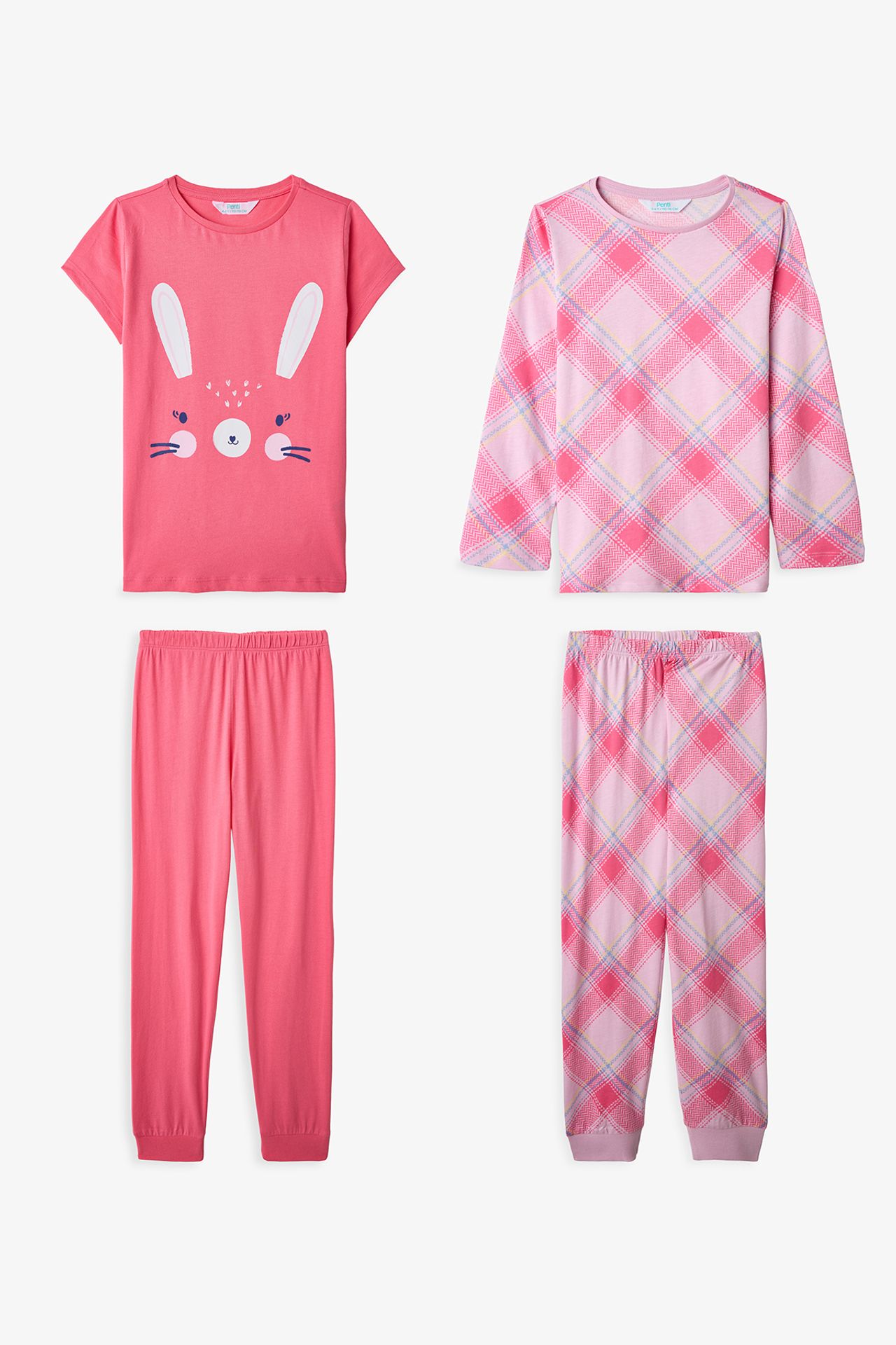 PENTI Girls' Cute Rabbit Pajama Set 6