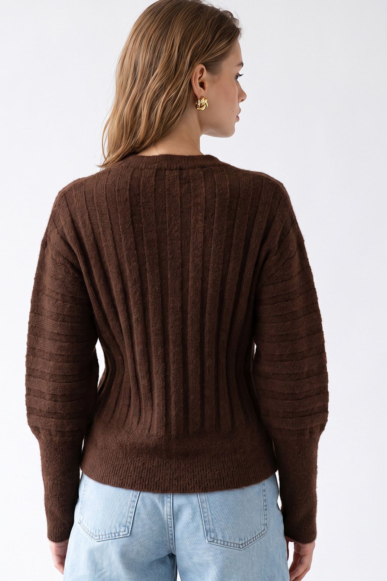 MIXRAY Women's Crew Neck Cardigan 5