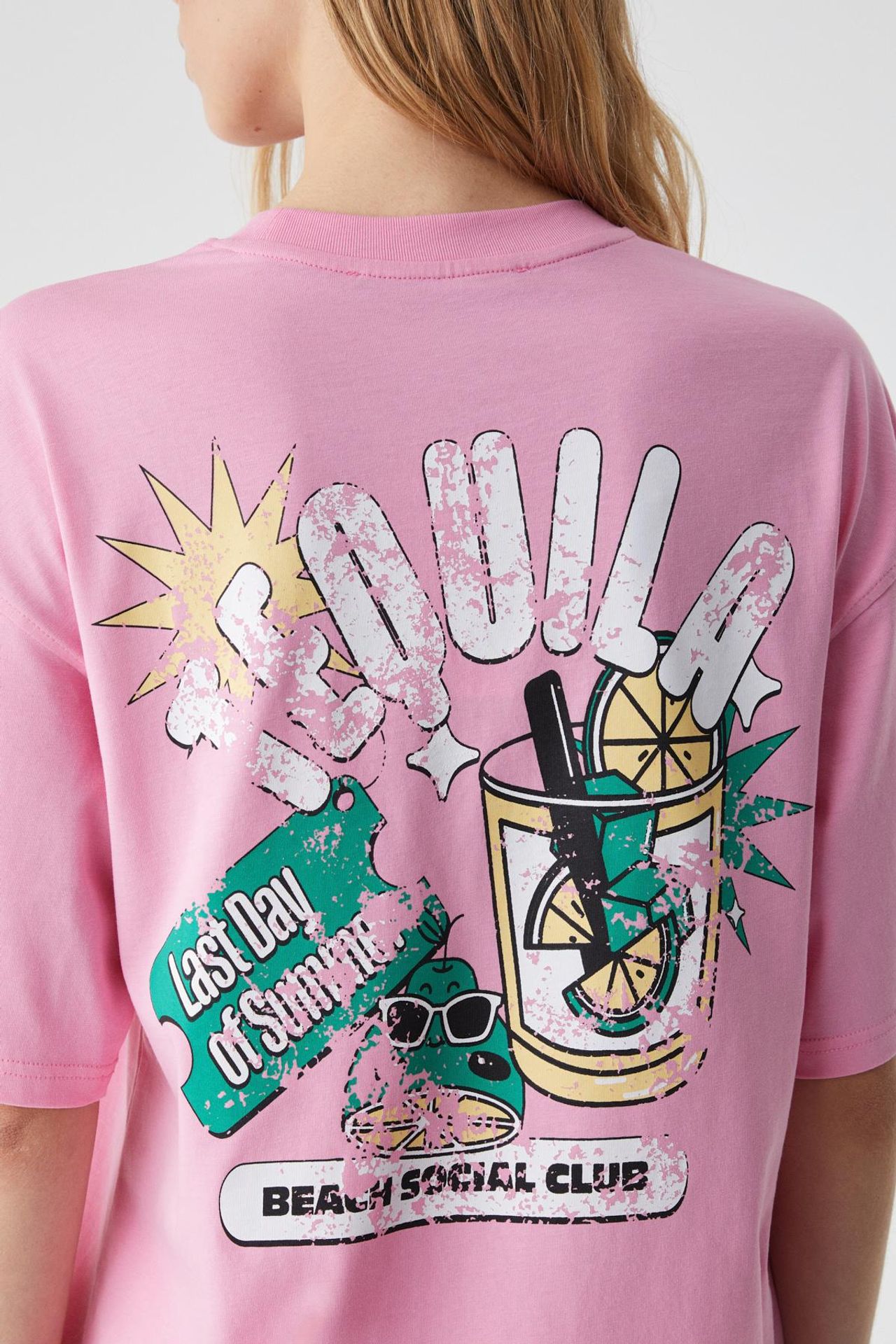 GRIMELANGE Oversized Crew Neck Printed T-Shirt 5