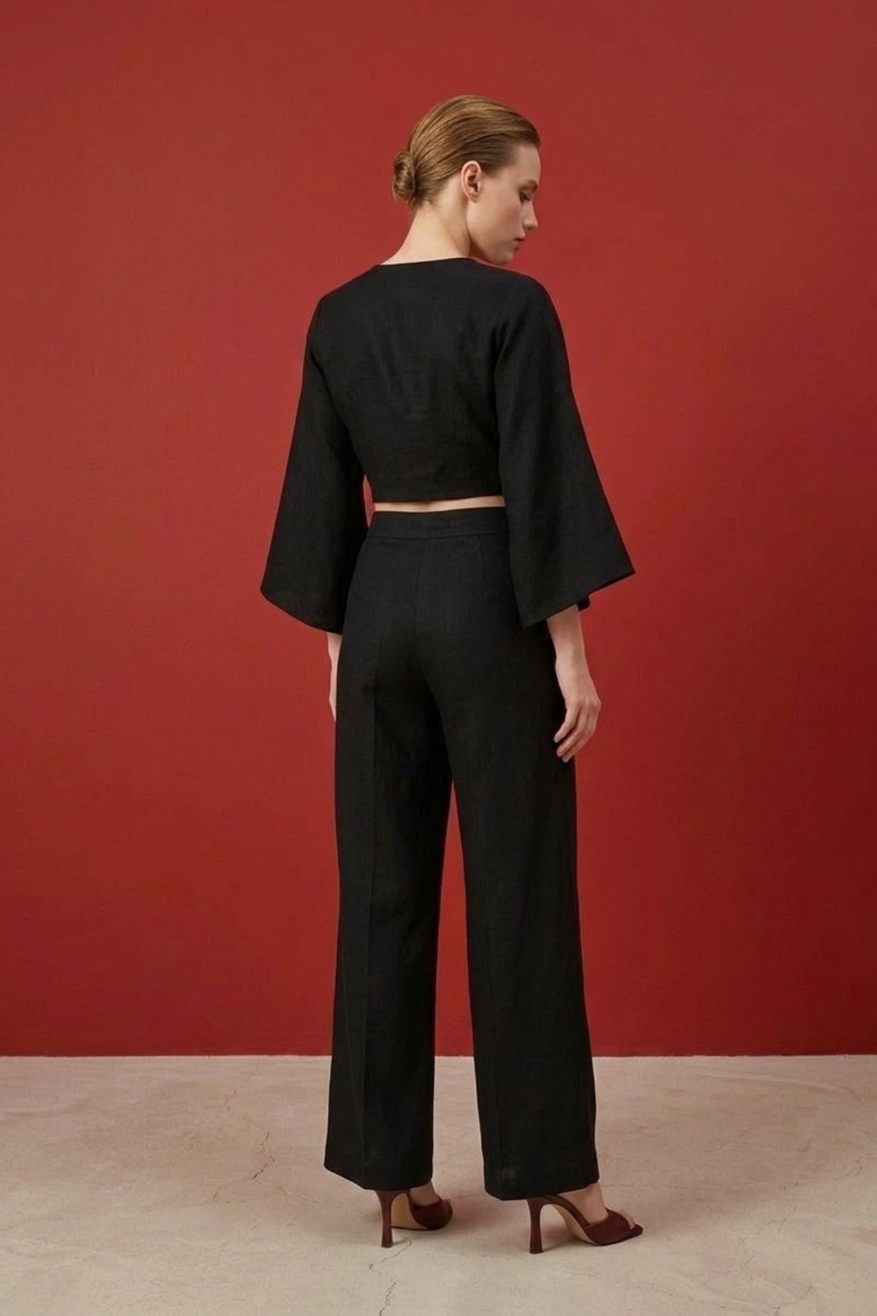 MY FASHION Cotton Co-ord Set with Tie Detail 1