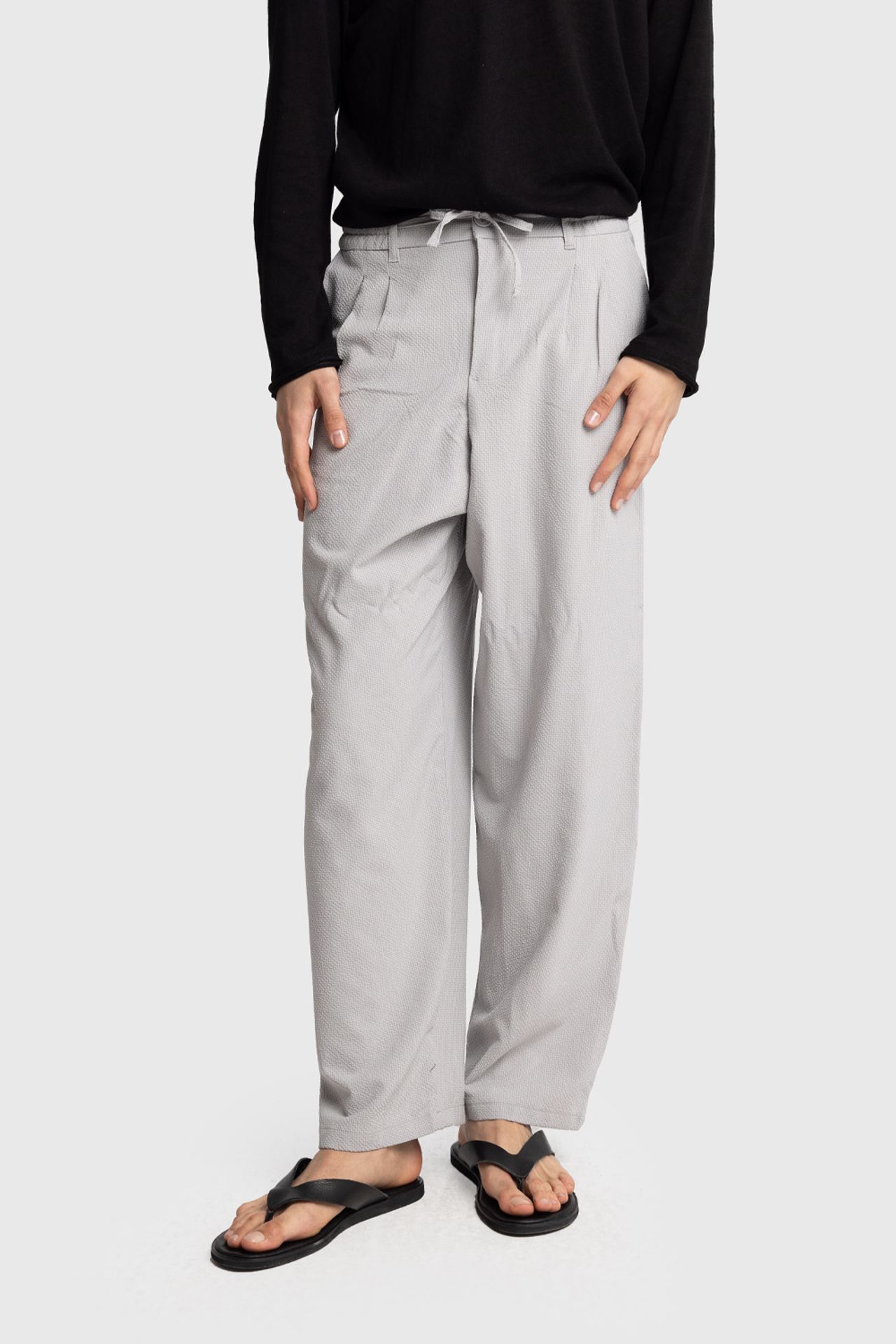 GIESTO Men's Cotton Wide-Leg Knit Pants 5