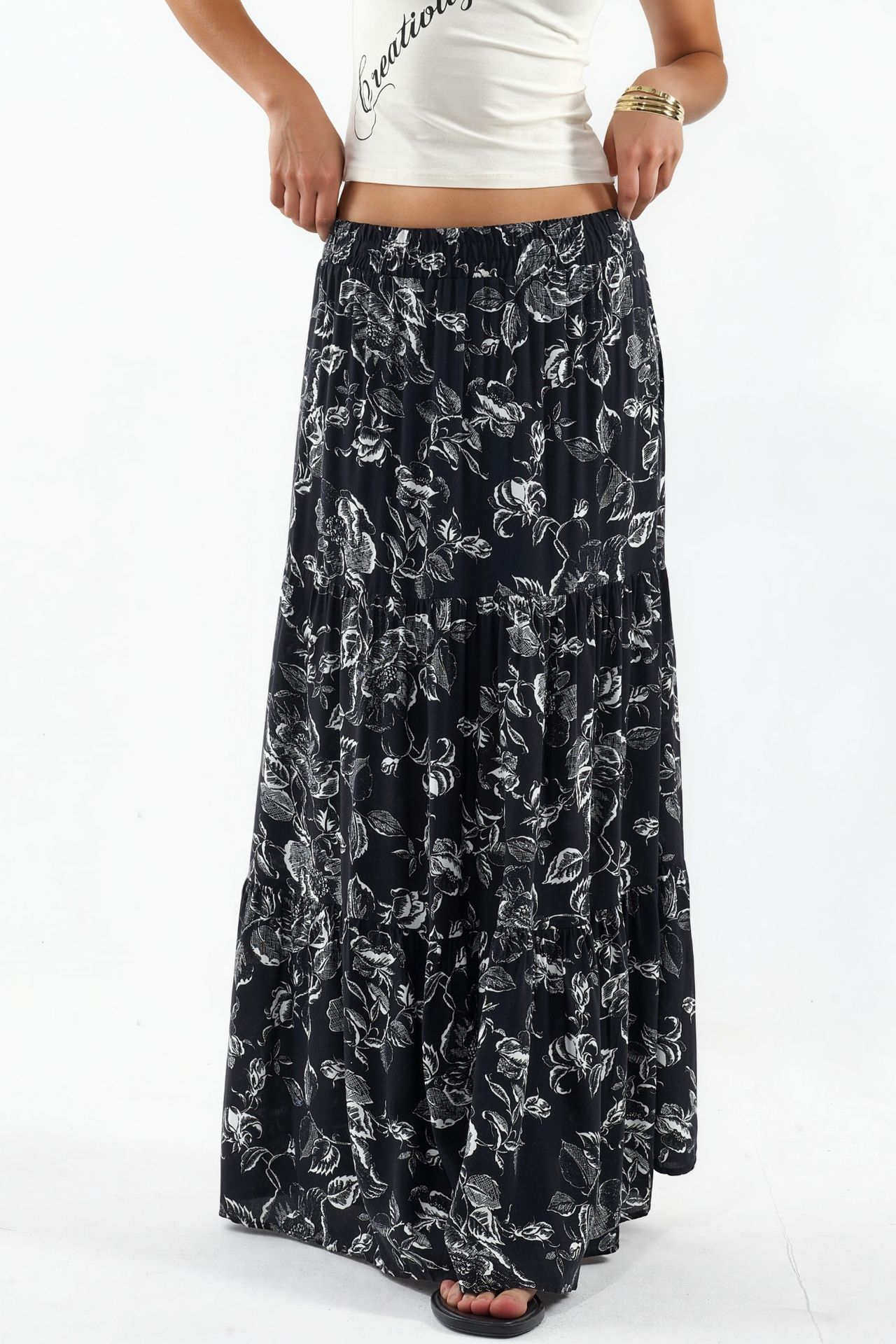 BDART Maxi Patterned Relaxed Fit Skirt 1
