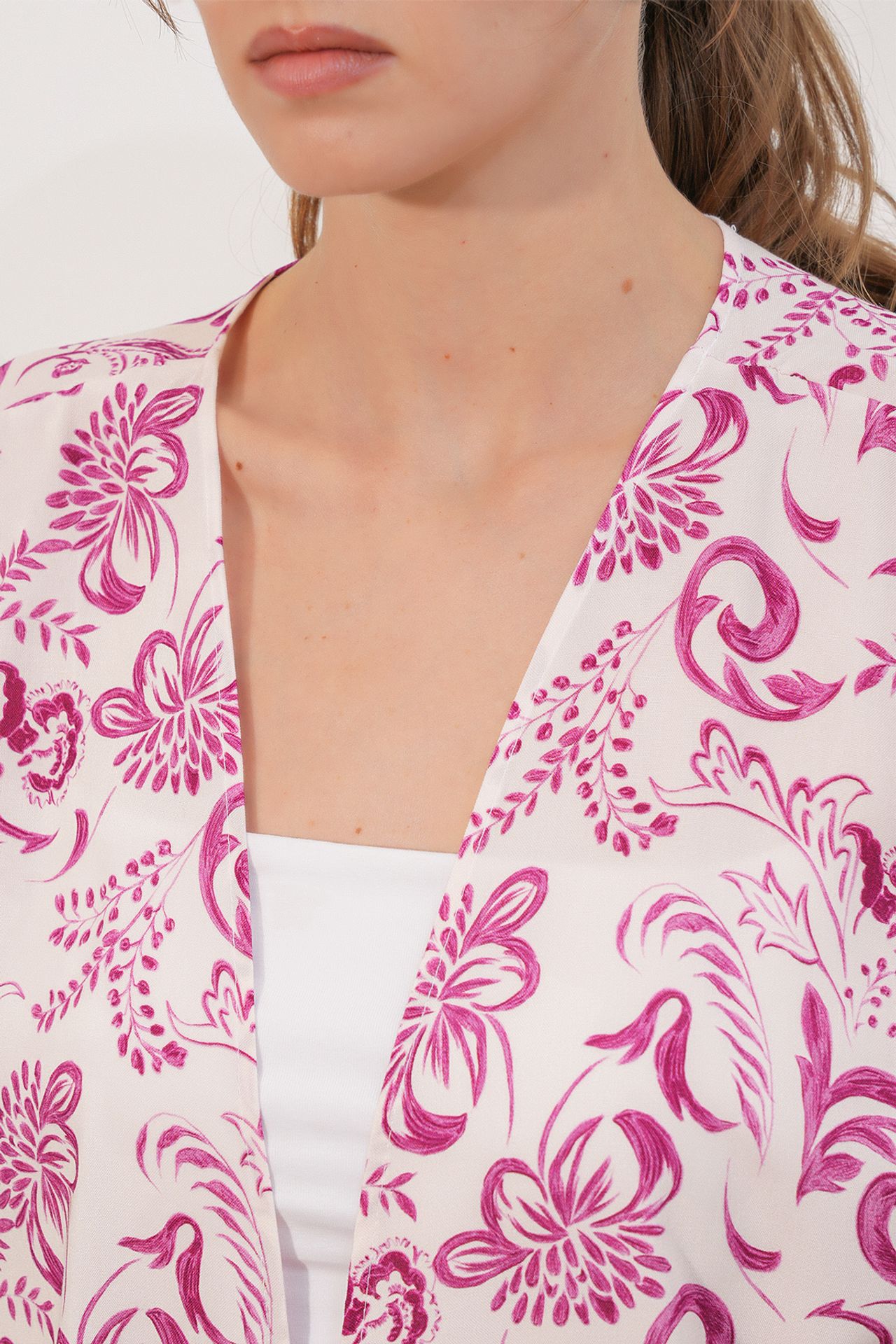 BDART Long Printed Viscose Kimono
