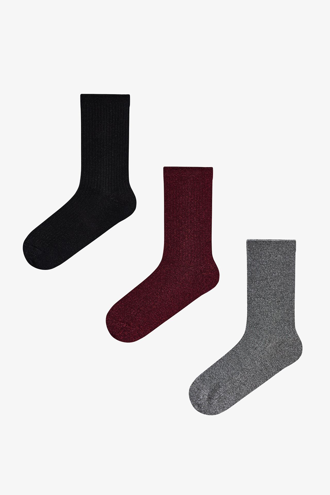 PENTI Dream Gleam Cotton Glitter 2-Pack Crew Socks 1