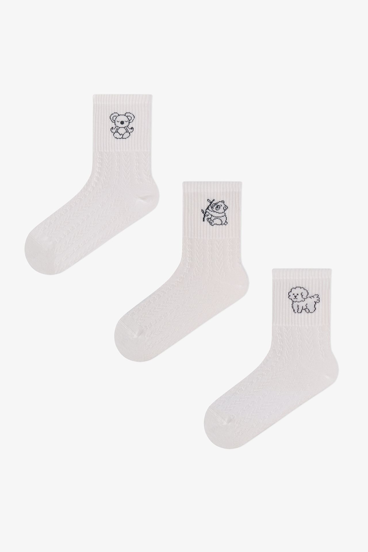 PENTI Animal World Pair Crew Socks 1
