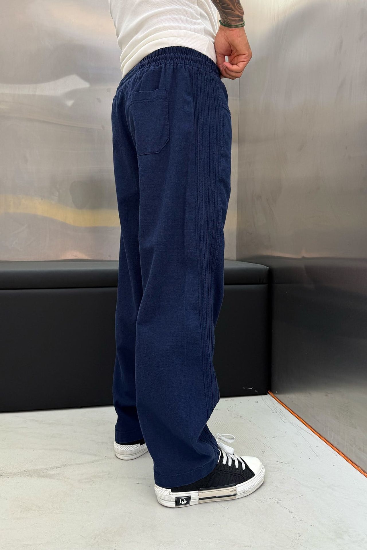 NOMARC Lastikli Bel Geniş Paça Pantolon 2