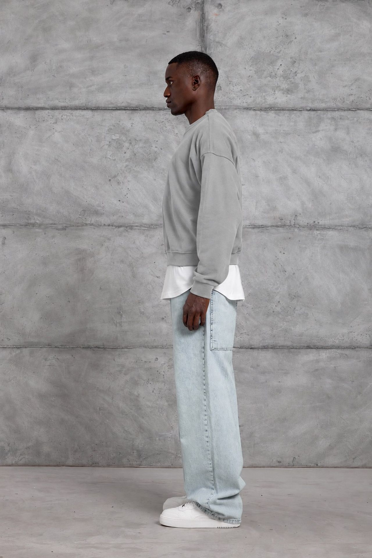 NOMARC Rahat Bisiklet Yaka Uzun Kollu Sweatshirt 4