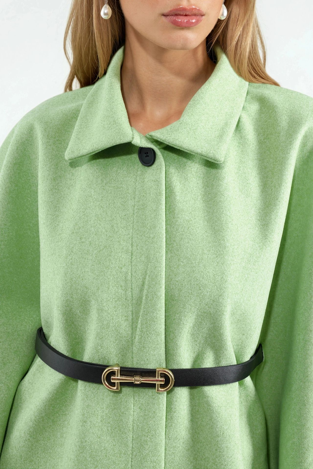 BDART Belted Tweed Cape Coat 4