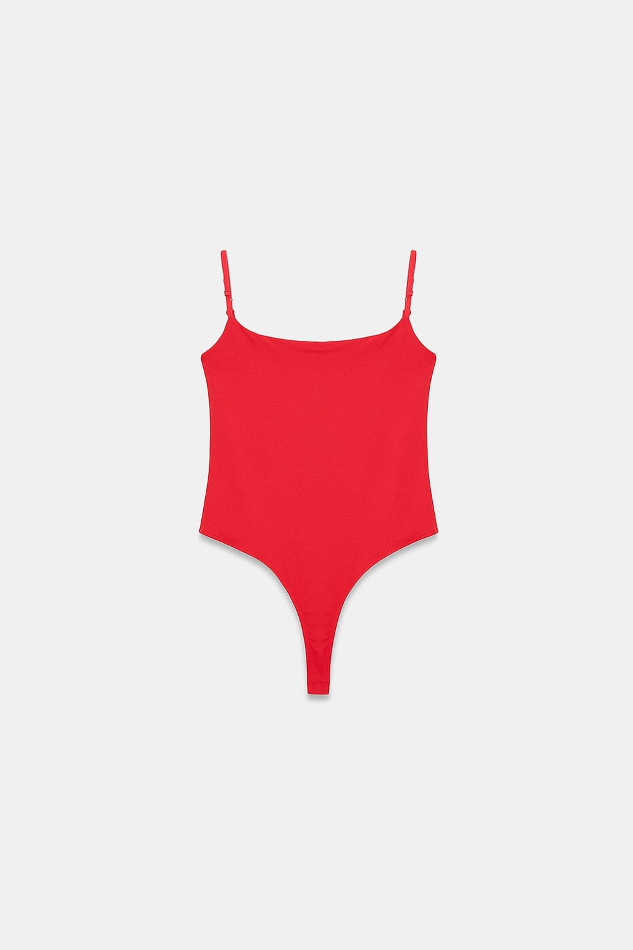 DILVIN Sleeveless Square-neck Nylon Bodysuit