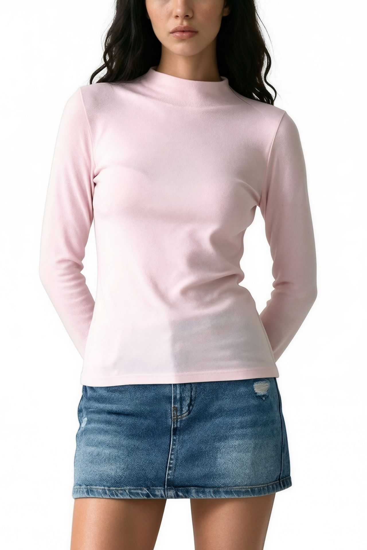 BUSEM Slim Fit Half Turtleneck Blouse 3