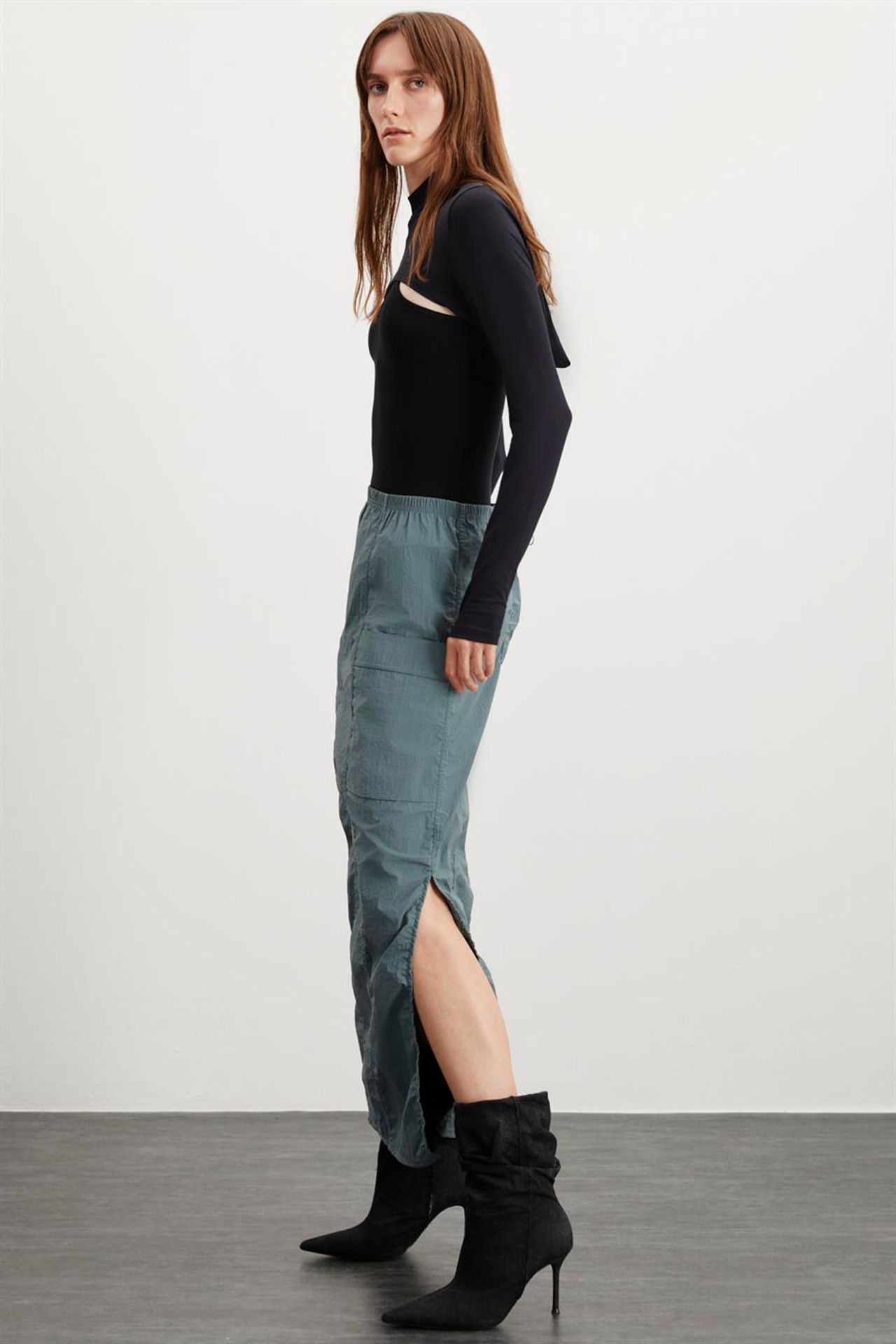 GRIMELANGE Maxi Straight Pencil Skirt 3