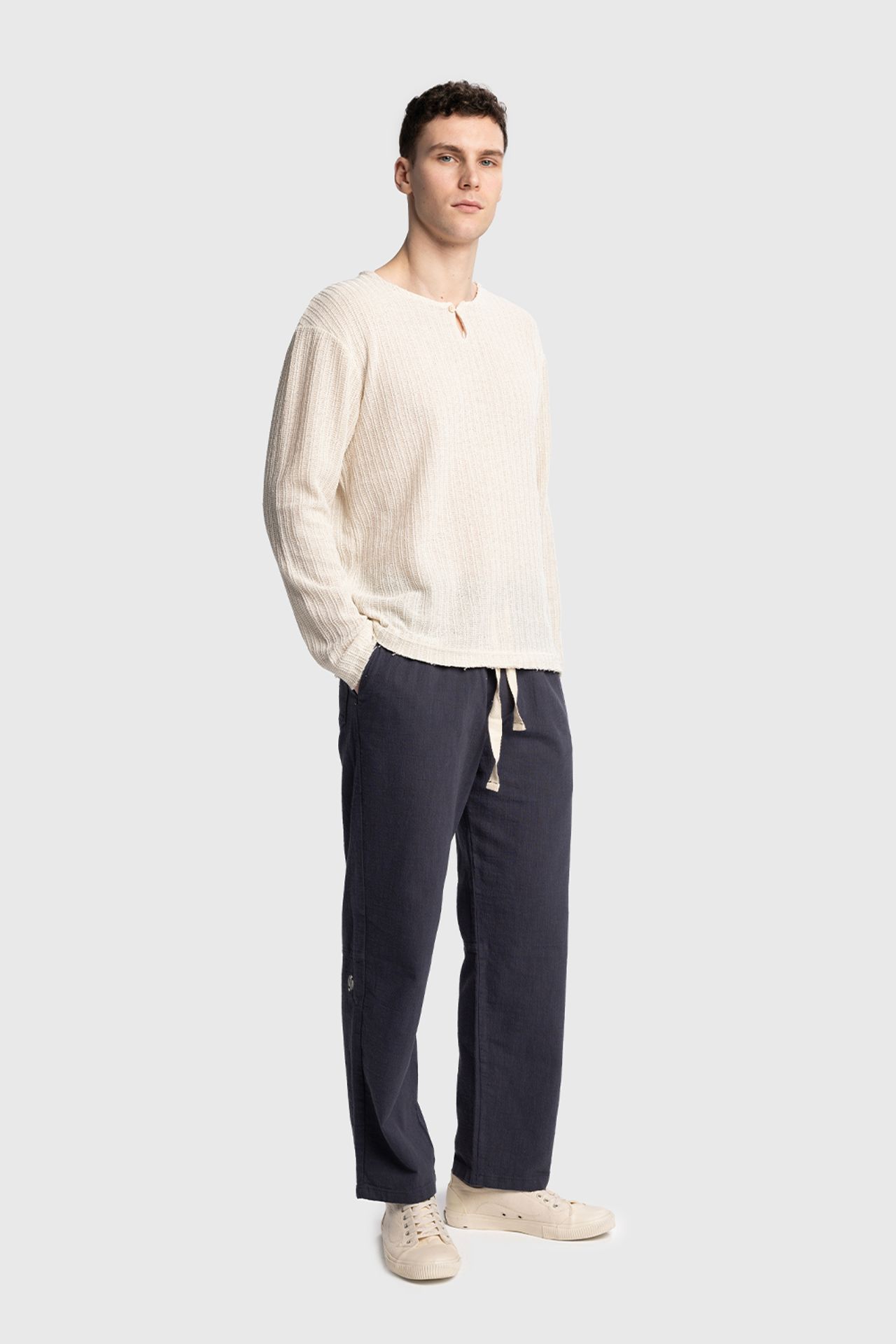 GIESTO Straight Leg Pants with Drawstring Waist 3