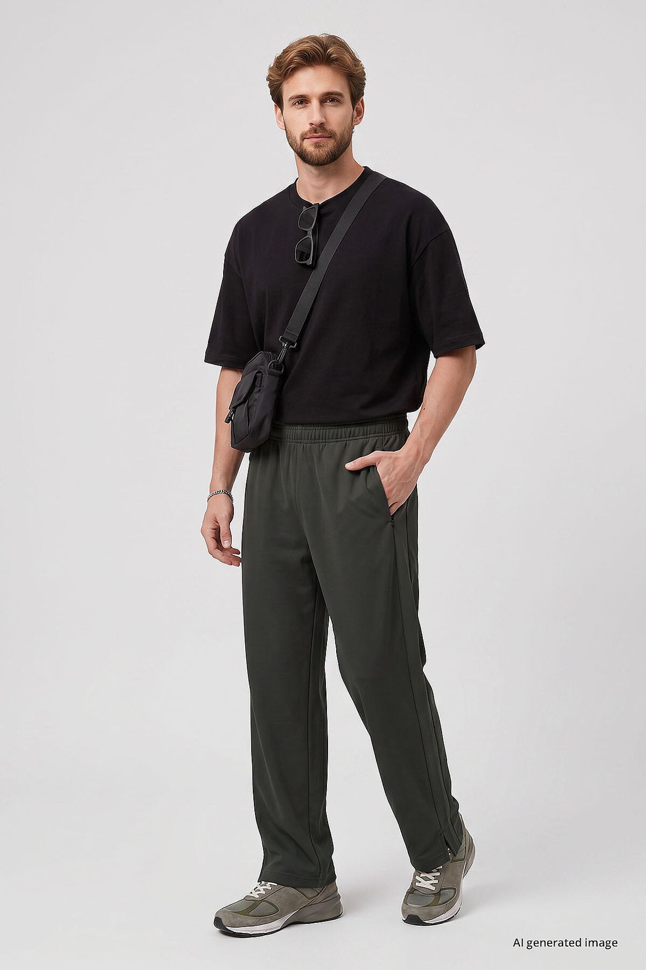 TOMMY Men's Viscose Blend Sweatpants 1