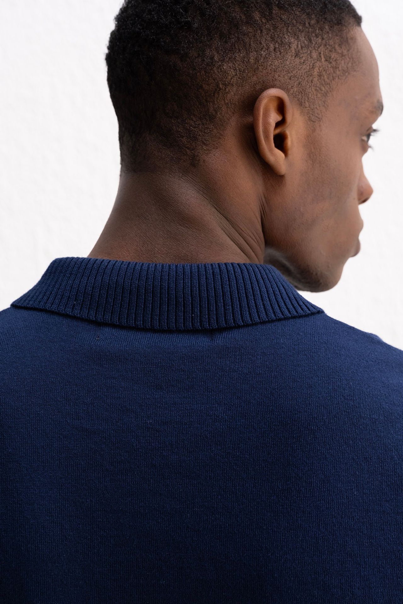 GIESTO Plain Polo Collar Knitted T-Shirt 2