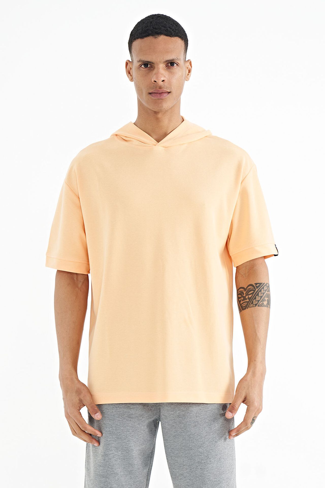 TOMMY Oversized Hooded Short-sleeve T-shirt 1
