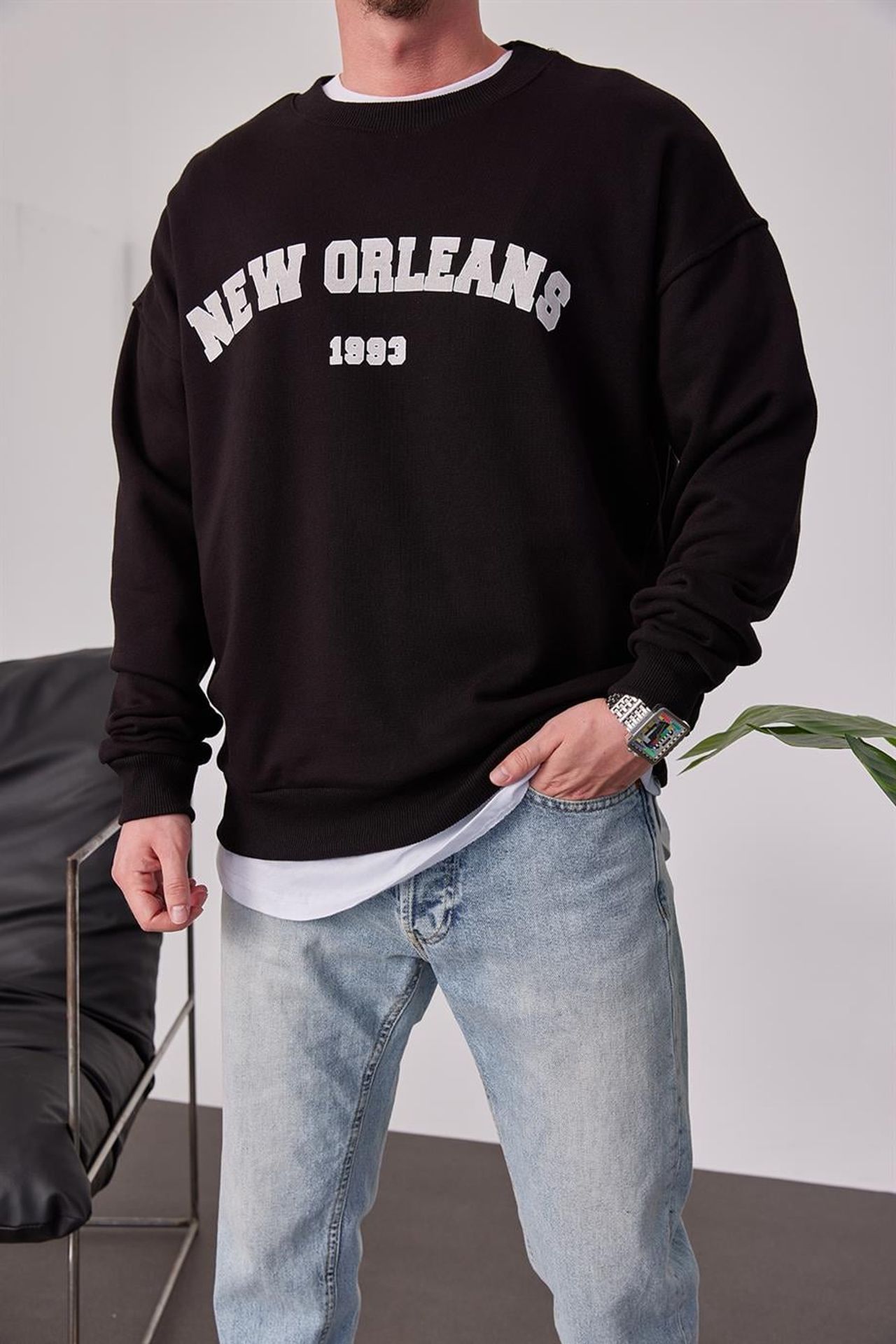 NOMARC Bisiklet Yaka Uzun Kollu Sweatshirt 2
