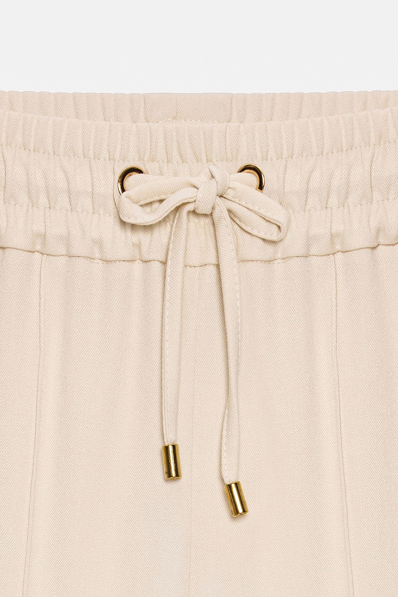 DILVIN Straight-leg Crepe Trousers With Drawstring Waist 7