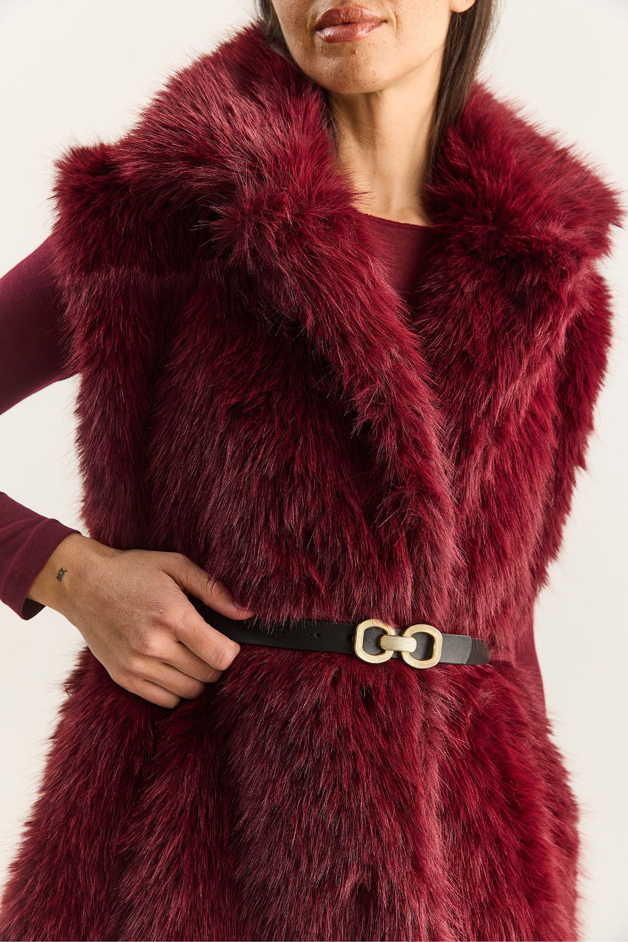 LUCCI Faux Fur Waistcoat  6