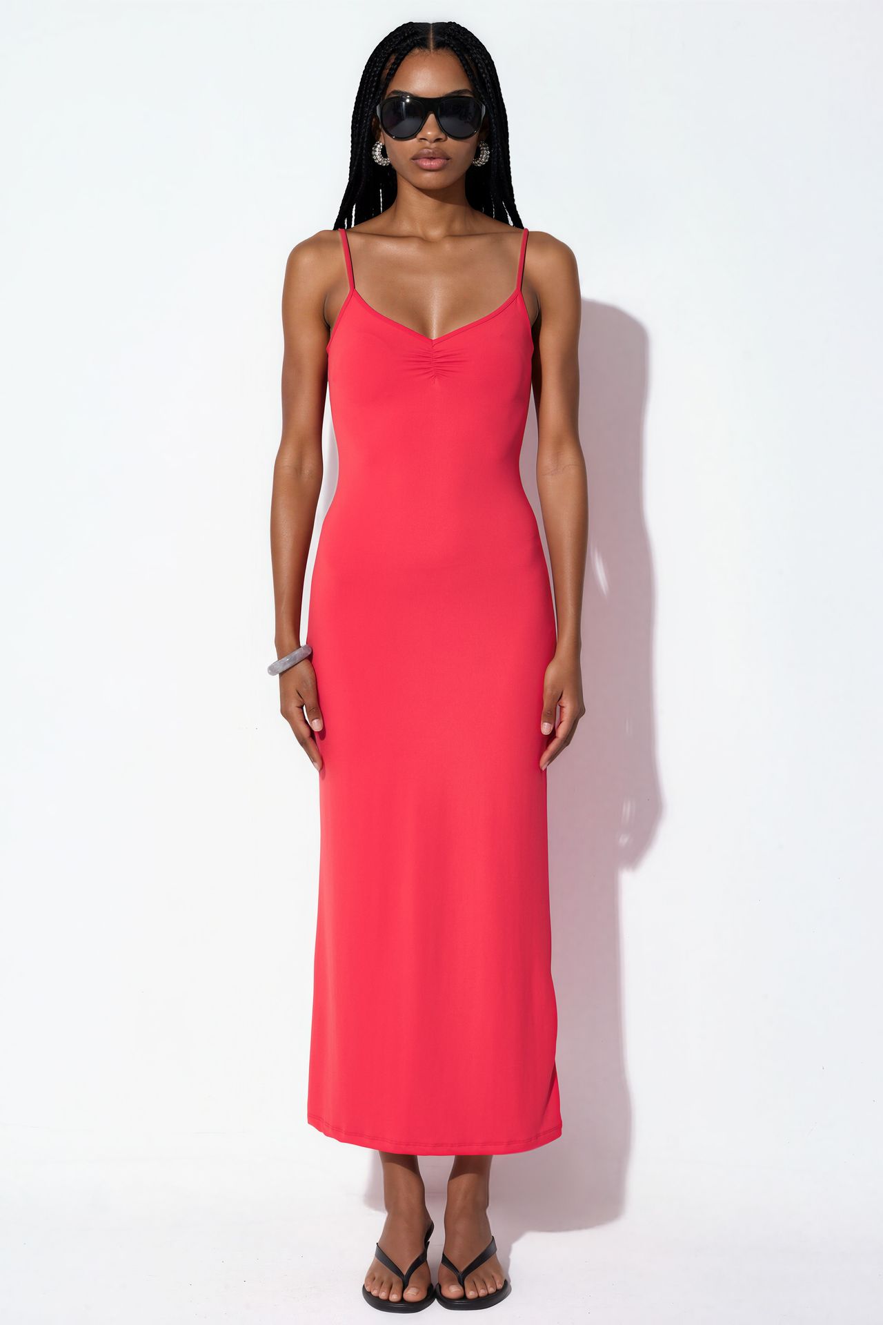 BUSEM Sleeveless midi slip dress 1