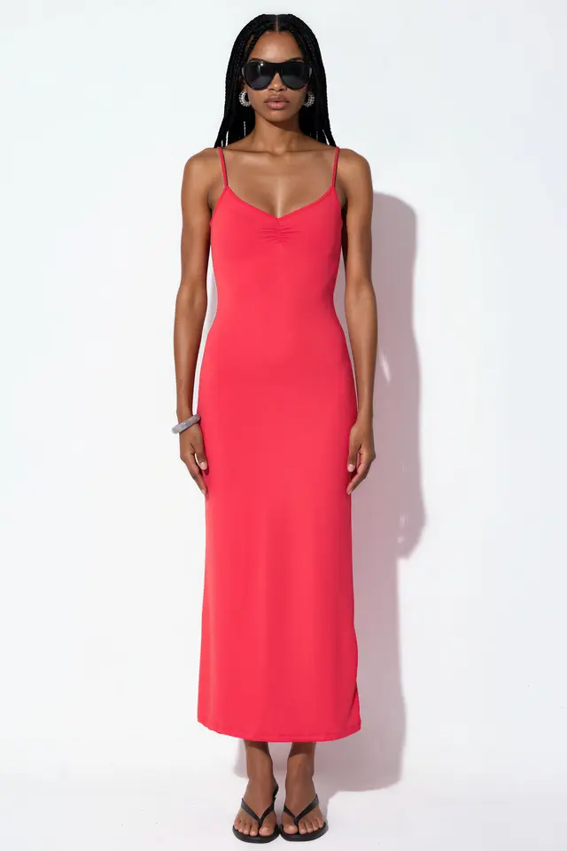 BUSEM Sleeveless midi slip dress