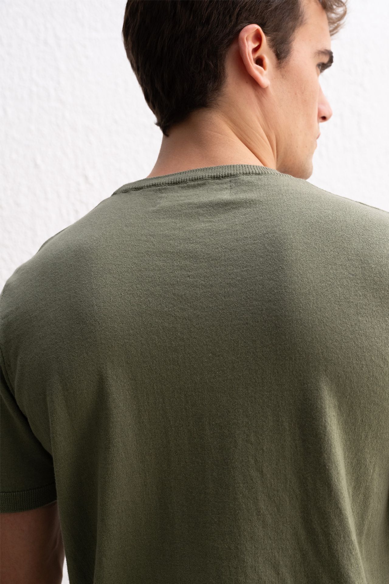 GIESTO Men's Crew Neck Ribbed T-Shirt 3