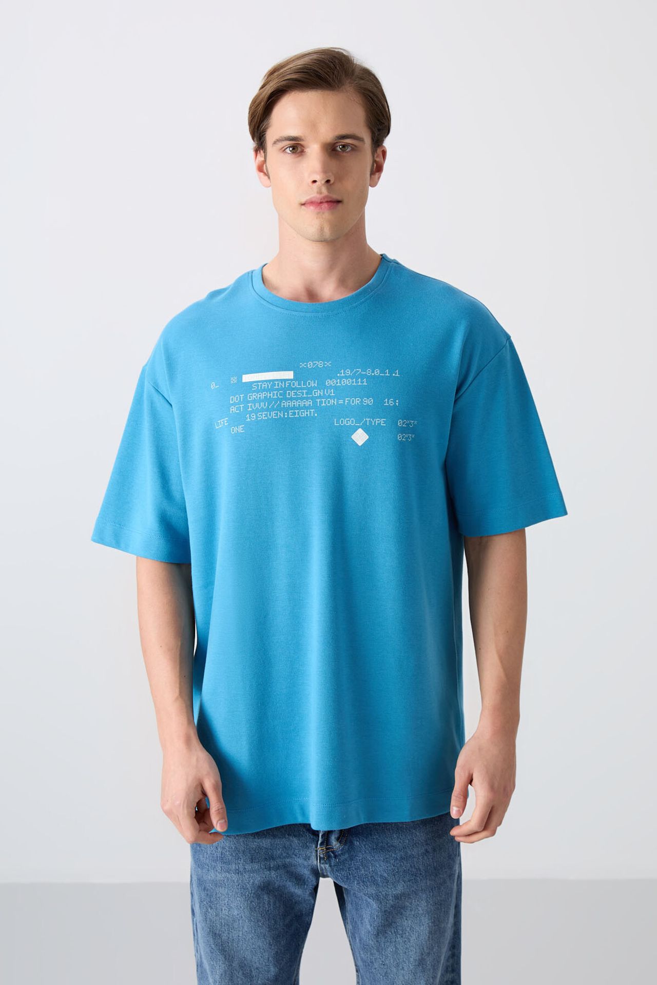 TOMMY Oversized Printed Crew Neck T-Shirt 4