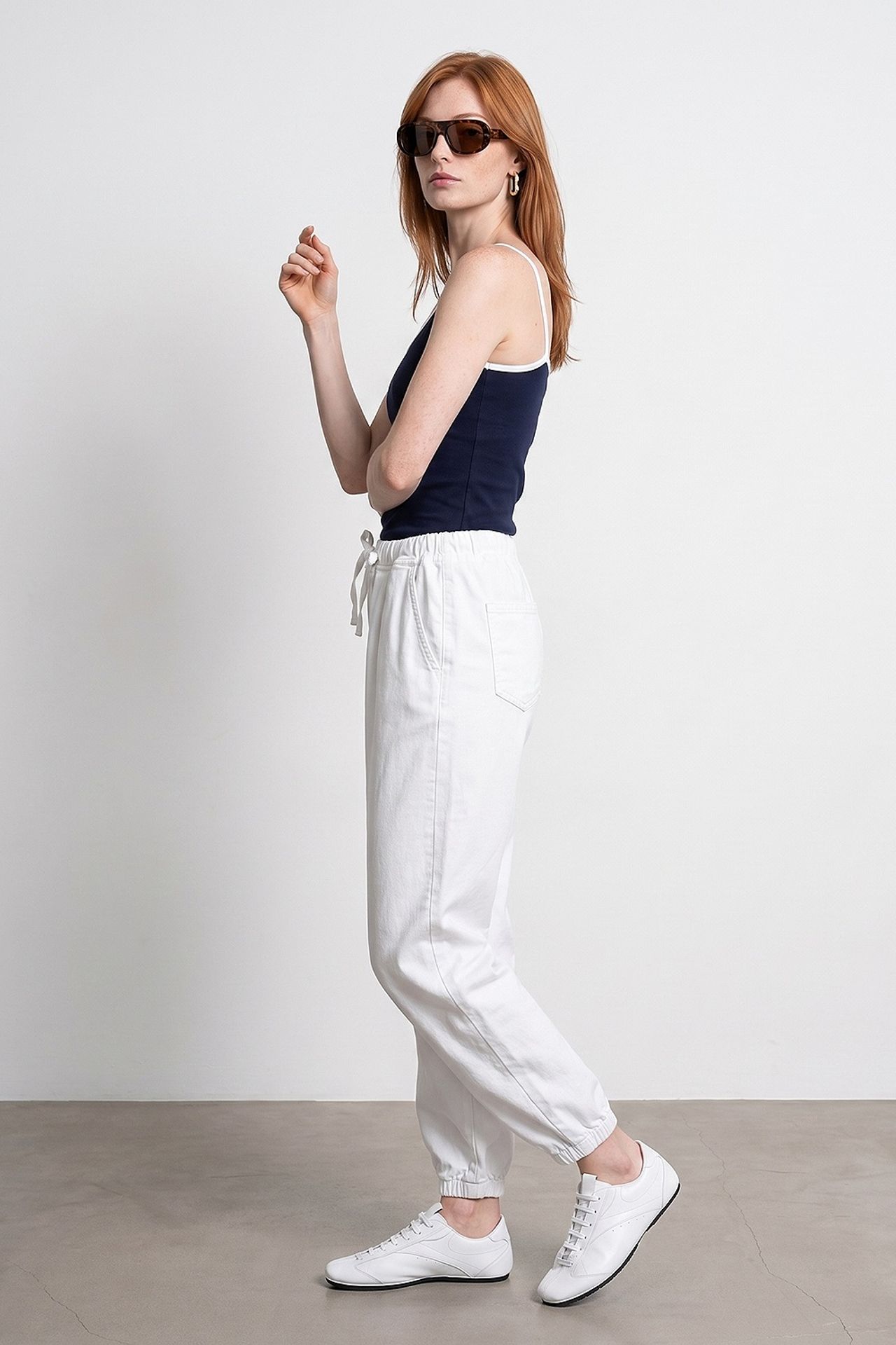 DILVIN Pamuklu Poplin Jogger Pantolon 4