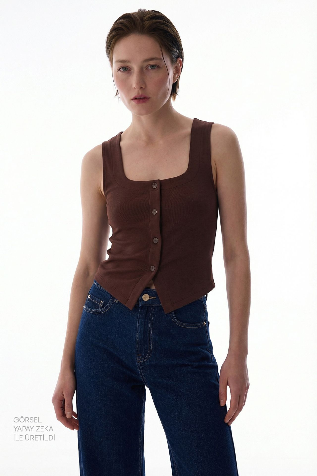 PENTI Square Neck Modal Tank Top 1