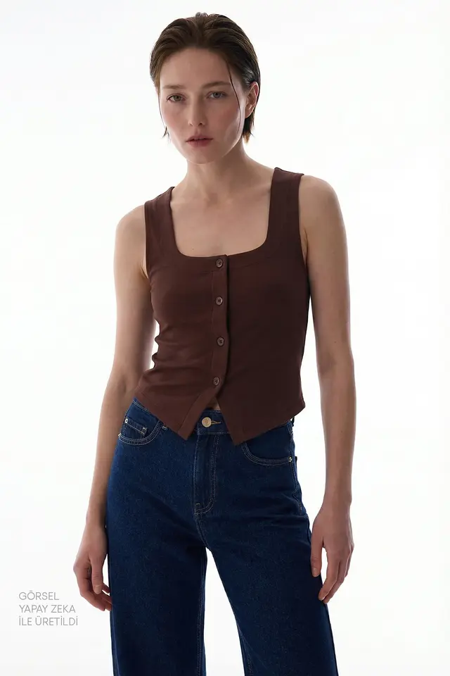 PENTI Square Neck Modal Tank Top