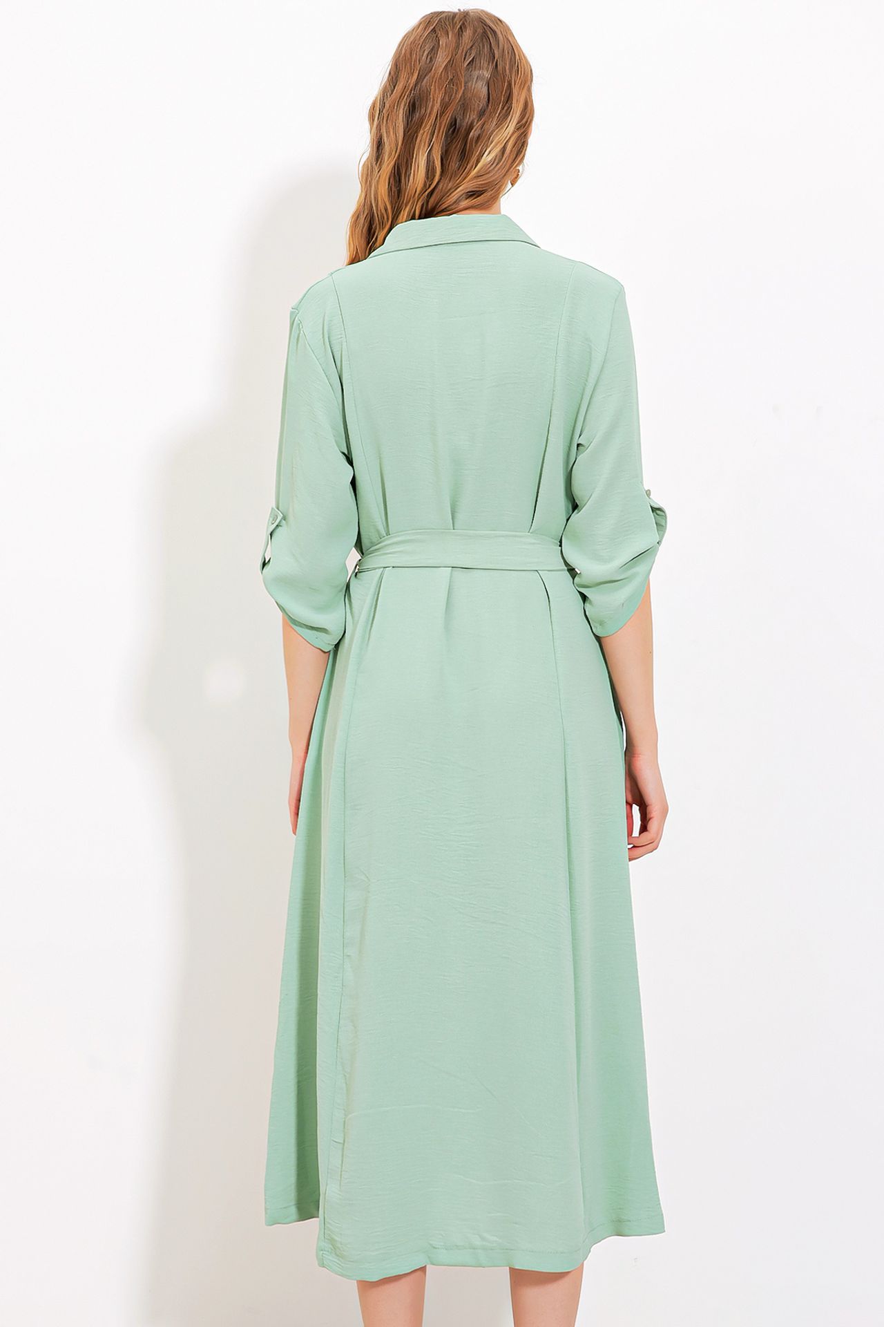BDART Textured Midi Dress with Bow 5
