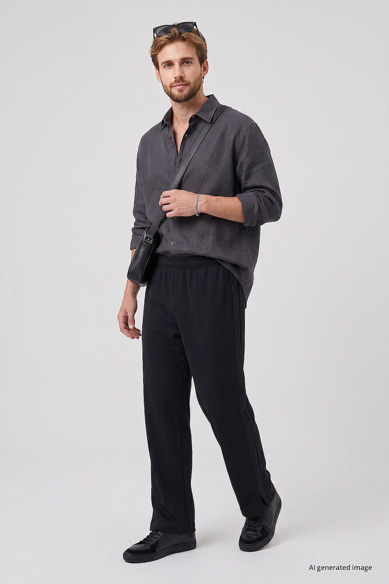 TOMMY Men's Viscose Blend Sweatpants 1